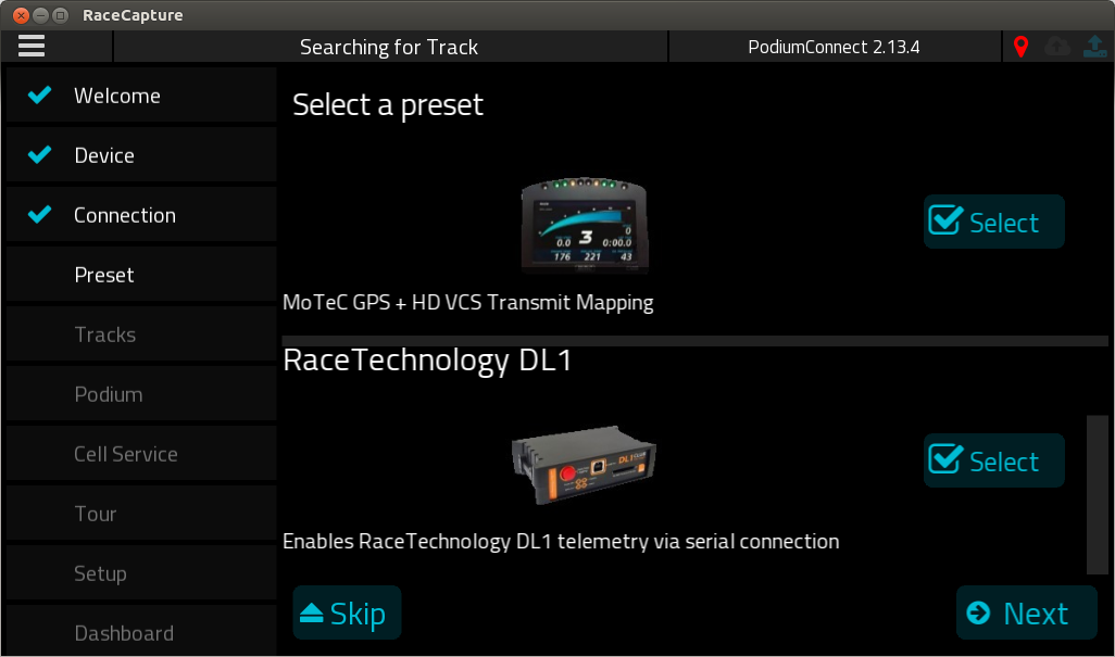 PodiumConnect RaceTechnology DL1 telemetry preset.png